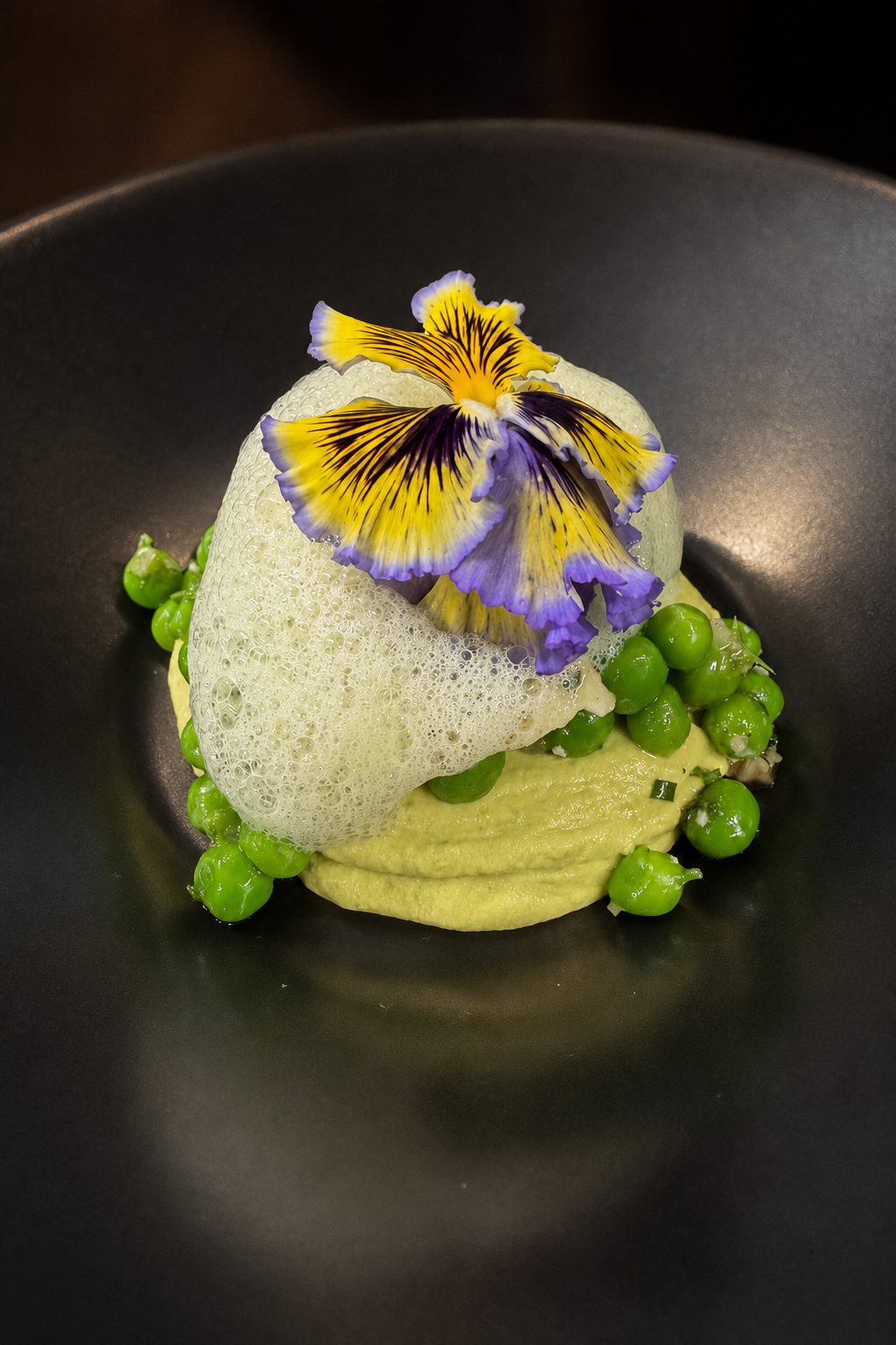 Petits pois, fleur de pensée